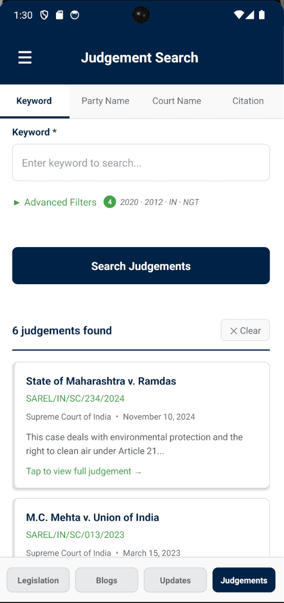 SAREL Mobile App Interface